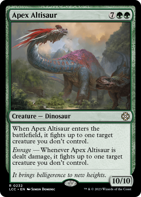 Apex Altisaur [The Lost Caverns of Ixalan Commander] Online Hot Sale