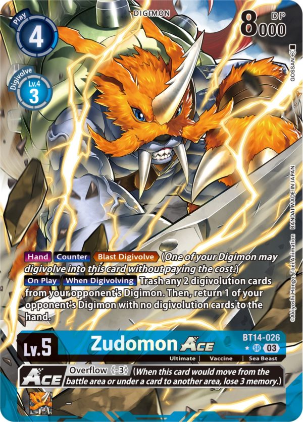 Zudomon Ace [BT14-026] (GOSSAN Alternate Art) [Blast Ace] Online Sale