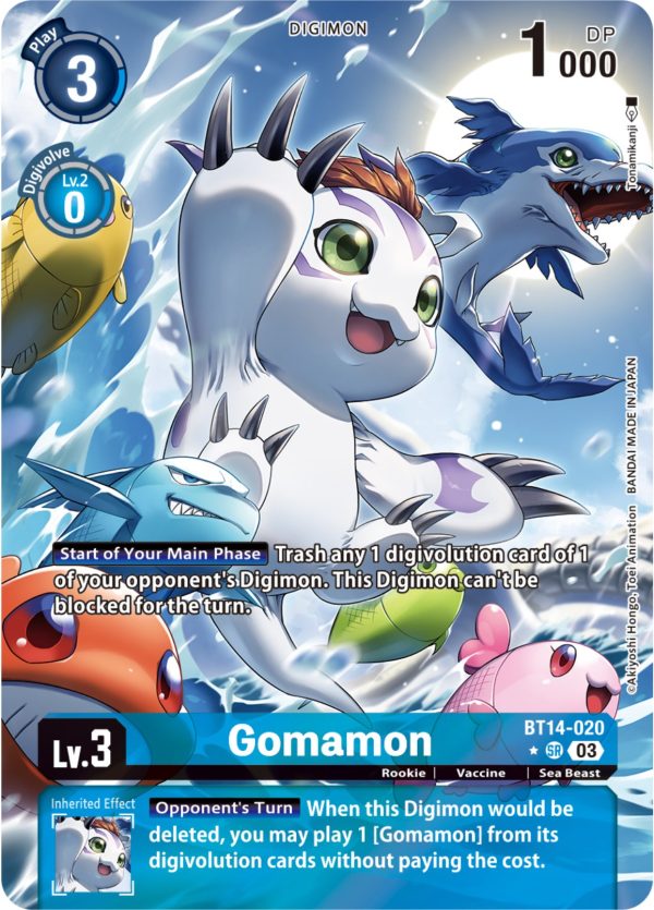 Gomamon [BT14-020] (Alternate Art) [Blast Ace] on Sale