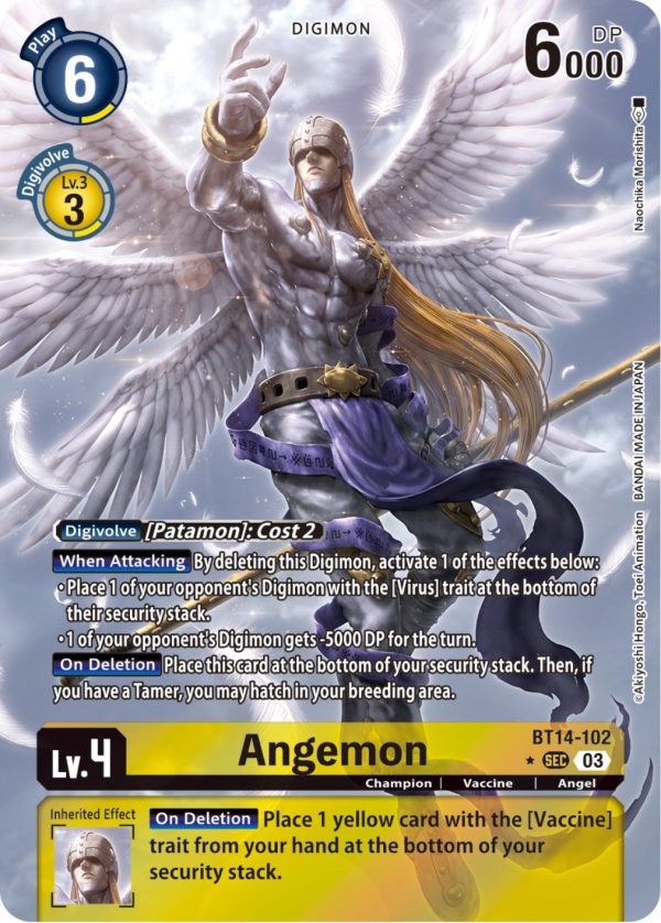 Angemon [BT14-102] (Alternate Art) [Blast Ace] Online now