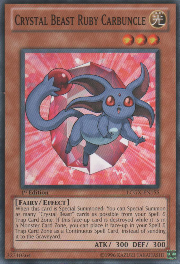 Crystal Beast Ruby Carbuncle [LCGX-EN155] Common For Discount