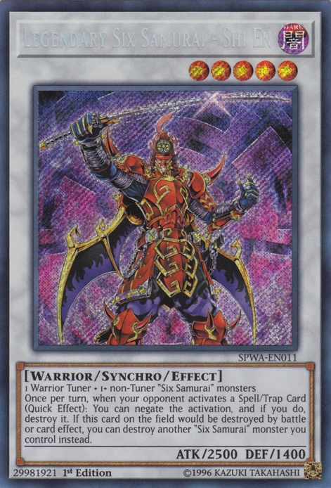 Legendary Six Samurai - Shi En [SPWA-EN011] Secret Rare Supply