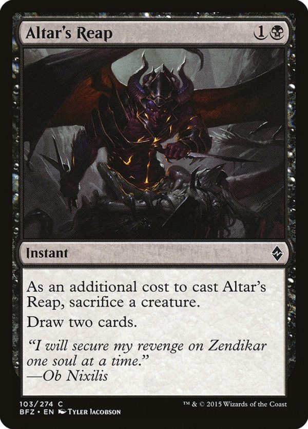 Altar s Reap [Battle for Zendikar] Hot on Sale