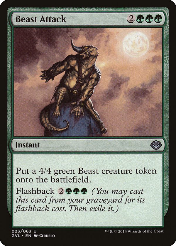 Beast Attack (Garruk vs. Liliana) [Duel Decks Anthology] Cheap