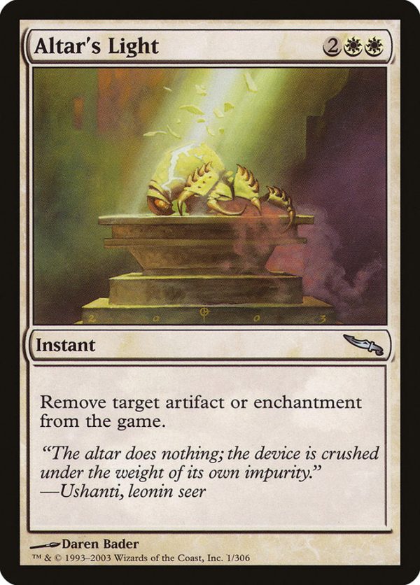 Altar s Light [Mirrodin] Hot on Sale