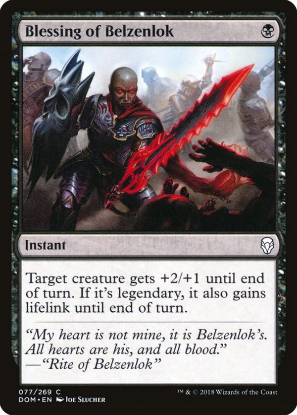 Blessing of Belzenlok [Dominaria] Online