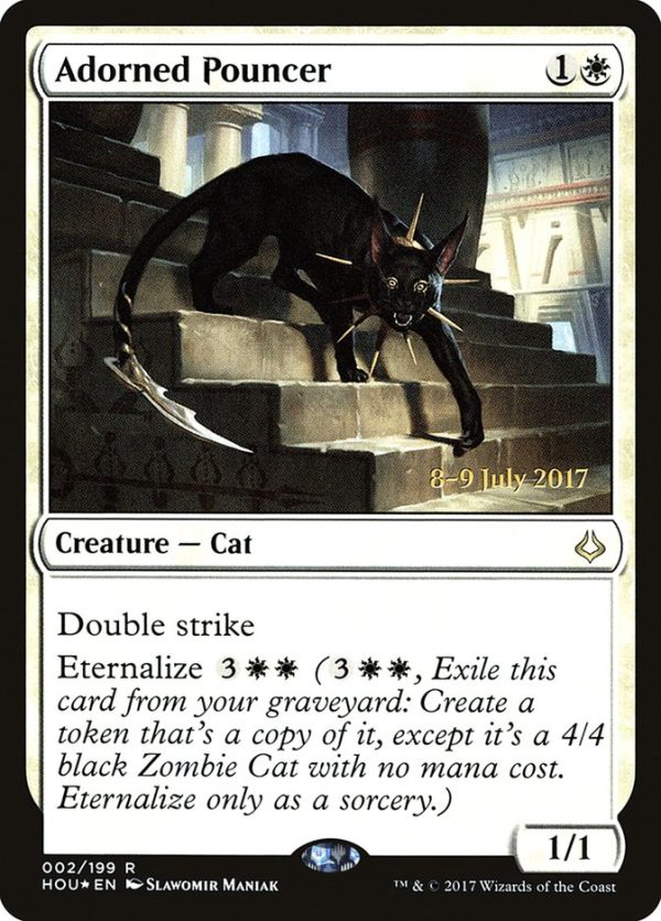 Adorned Pouncer [Hour of Devastation Prerelease Promos] Online Sale