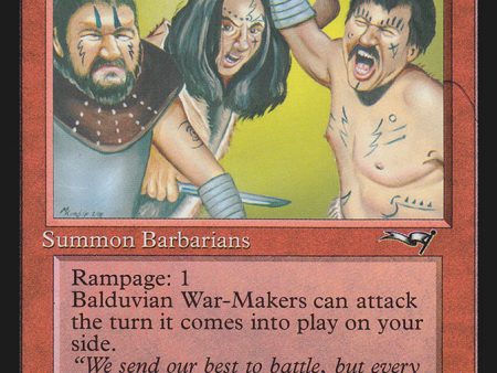 Balduvian War-Makers (Yellow Green Background) [Alliances] Discount