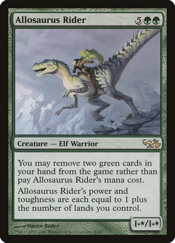 Allosaurus Rider [Duel Decks: Elves vs. Goblins] For Discount