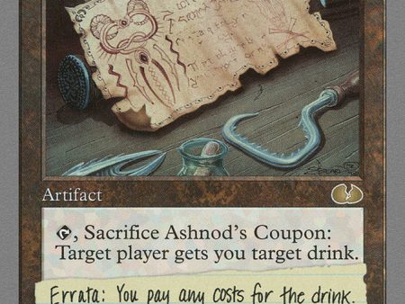 Ashnod s Coupon [Unglued] For Sale