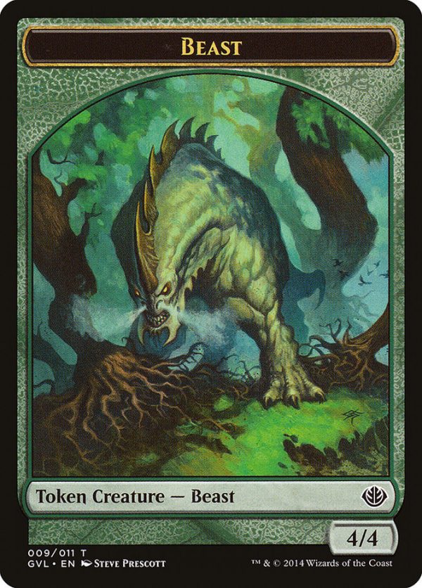 Beast Token (009 011) (Garruk vs. Liliana) [Duel Decks Anthology Tokens] For Cheap