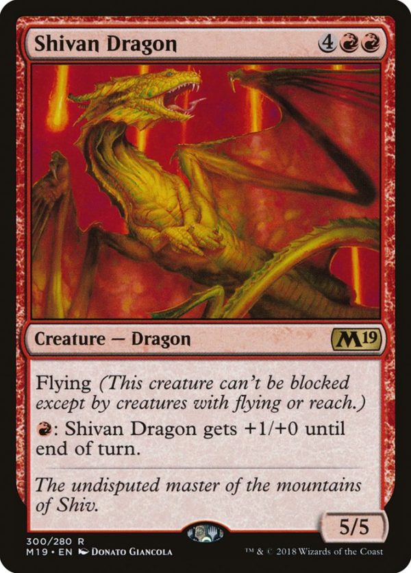 Shivan Dragon [Core Set 2019] For Sale