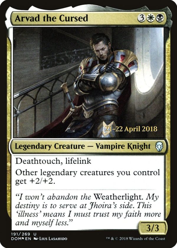 Arvad the Cursed [Dominaria Prerelease Promos] Hot on Sale