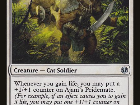 Ajani s Pridemate [Duel Decks: Ajani vs. Nicol Bolas] Supply