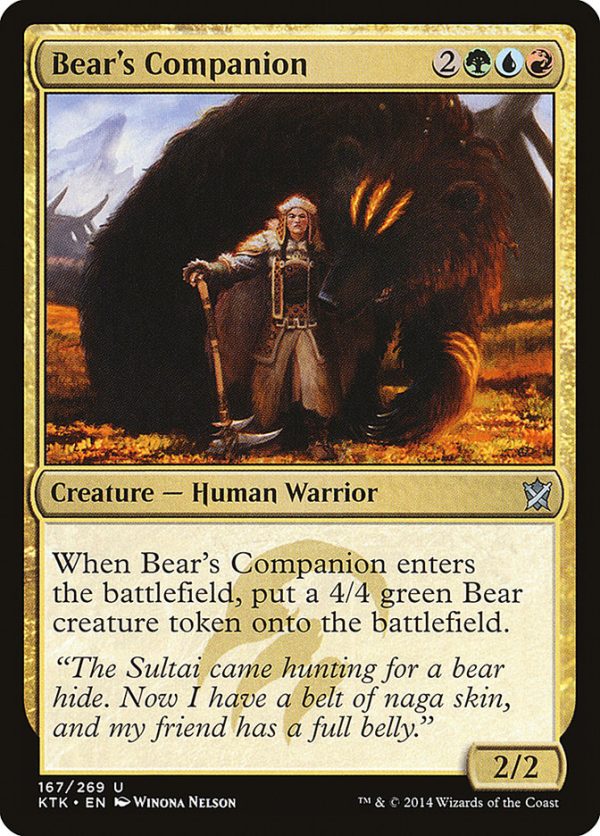 Bear s Companion [Khans of Tarkir] Sale